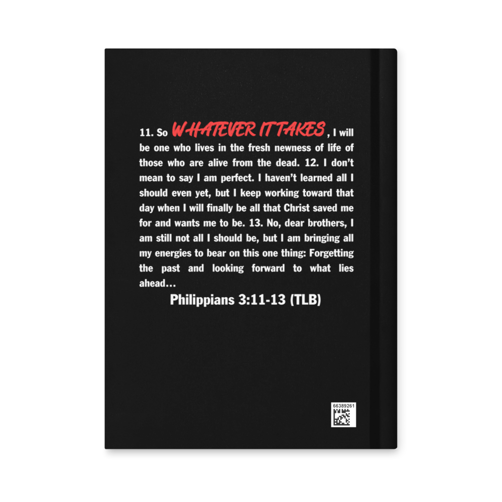 Whatever It Takes - Black Hardcover journal matte